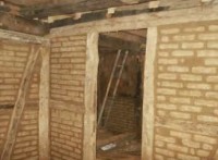 Neuausfachung mit Leichtlehmsteinen