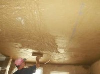 Lehmunterputz im Deckenbereich