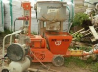 Putzmaschinentechnik für Lehmputzarbeiten